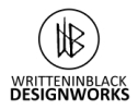 Written In Black Logo